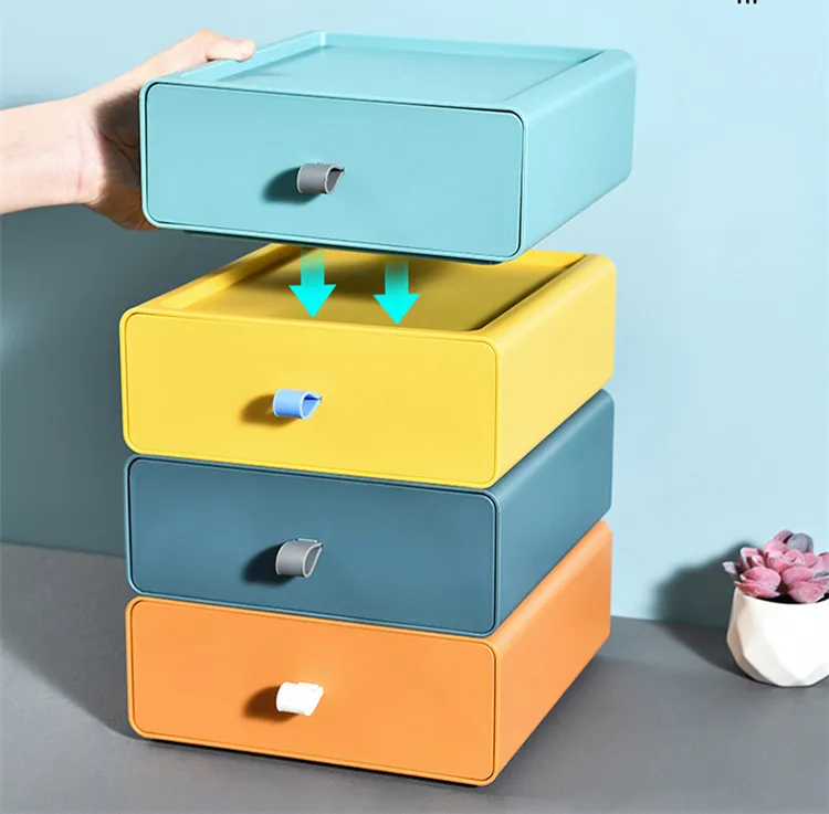 Organisateur de bureau tiroir empilable